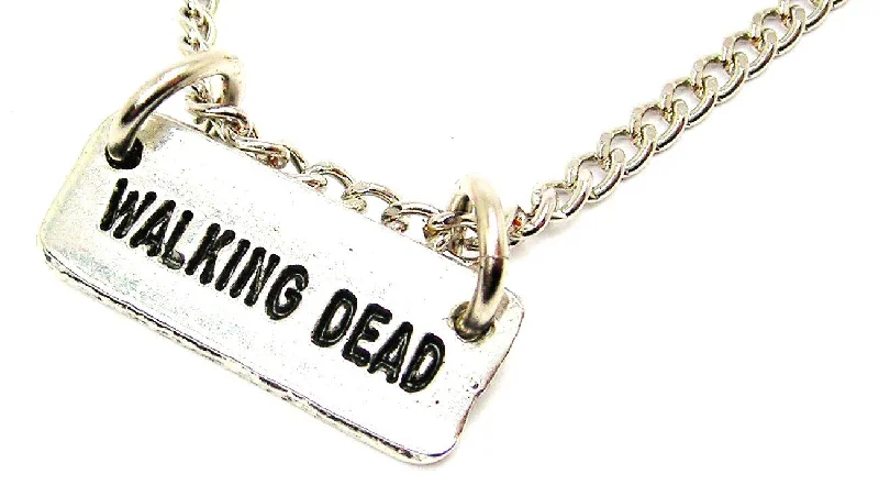 women's necklaces mother of pearl -Walking Dead Single Charm Necklace