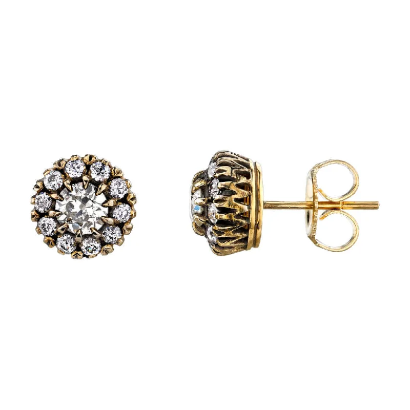 women's earrings rose gold -TALIA STUDS