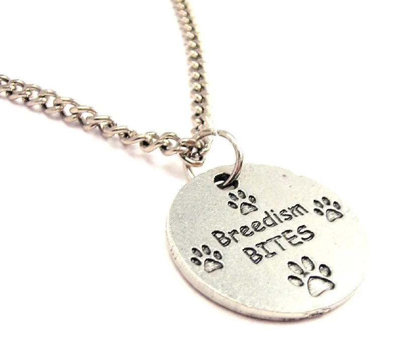 women's necklaces gold -Breedism Bites Single Charm Necklace