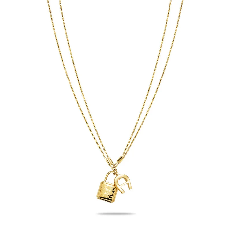 women's necklaces with initials -Women Novelty Gold Necklace