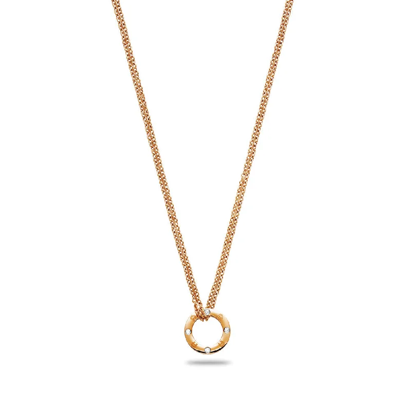 women's necklaces moon pendant -Women Novelty Rose Gold Necklace