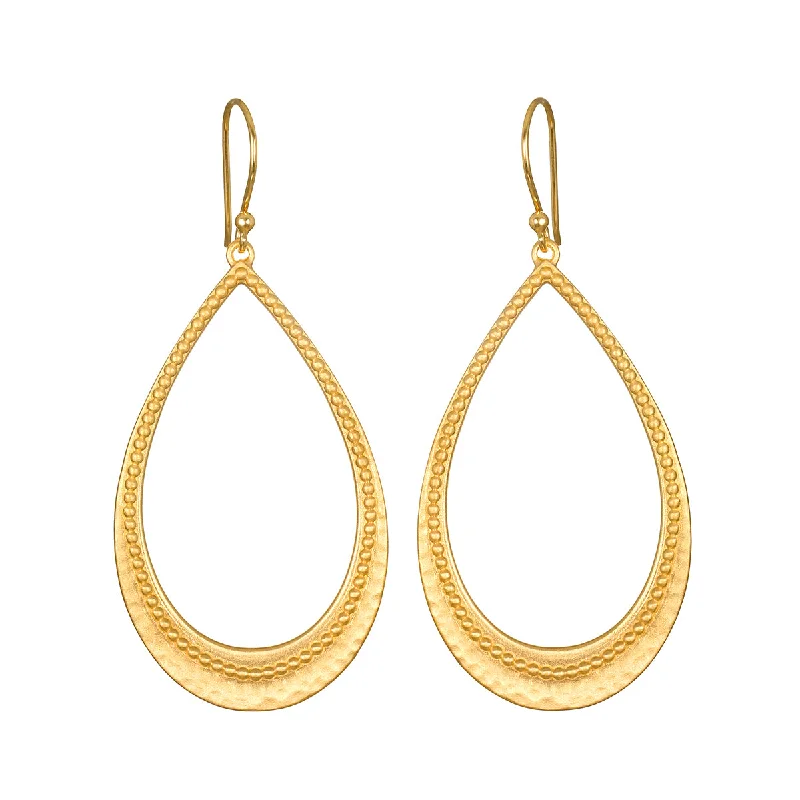 women's earrings huggie earrings -Graceful Beauty Dot Teardrop Earrings