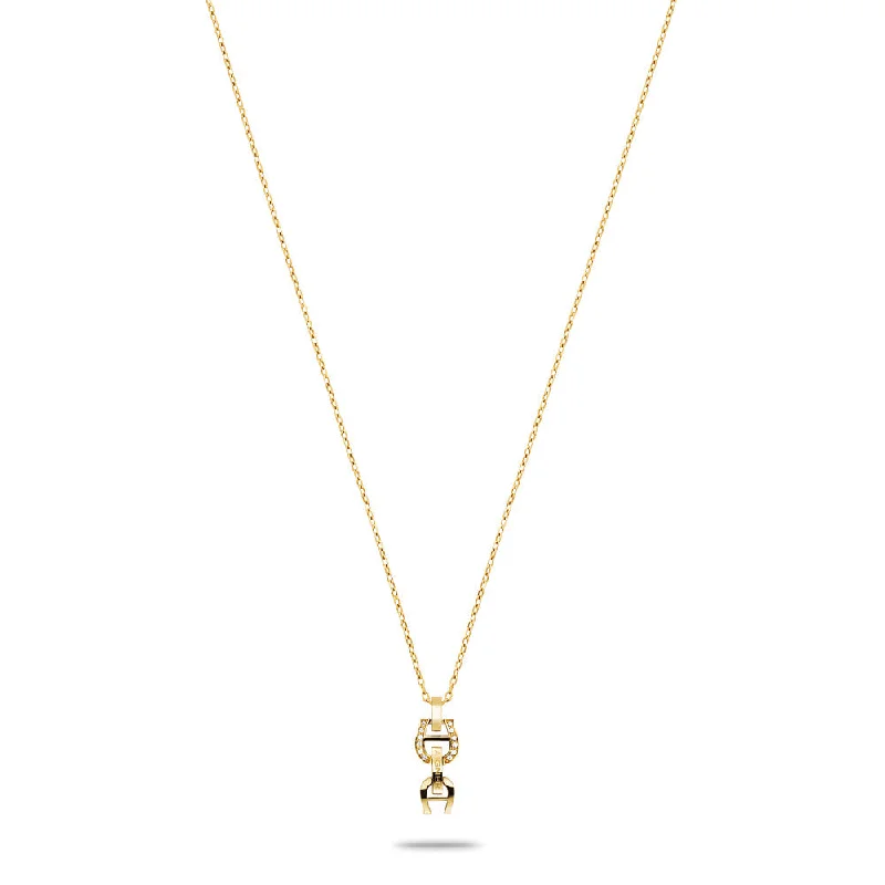 women's necklaces with engraved message -Women Aigner Necklace