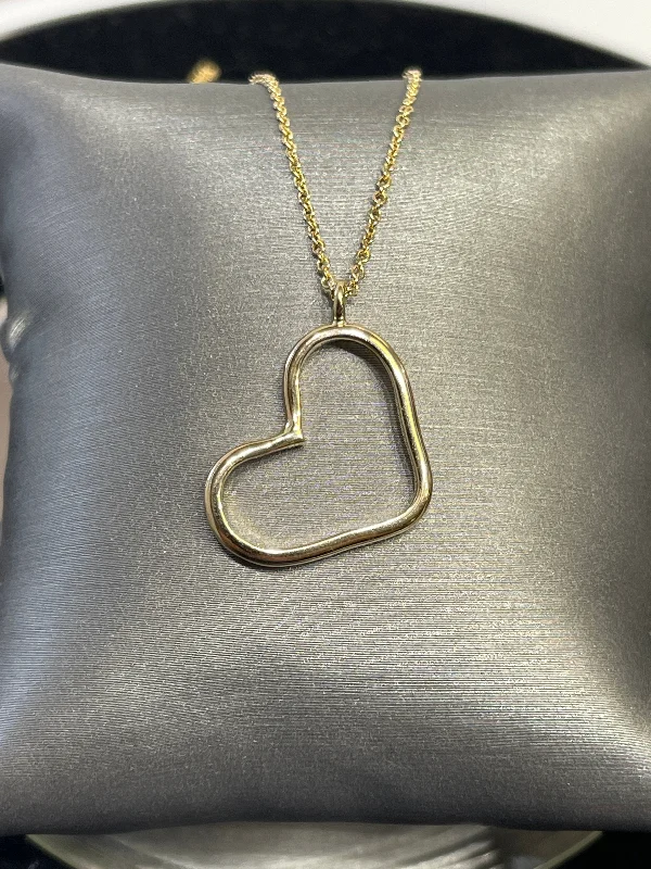 women's necklaces high-end fashion -LADIES 14 KARAT GOLD HEART NECKLACE