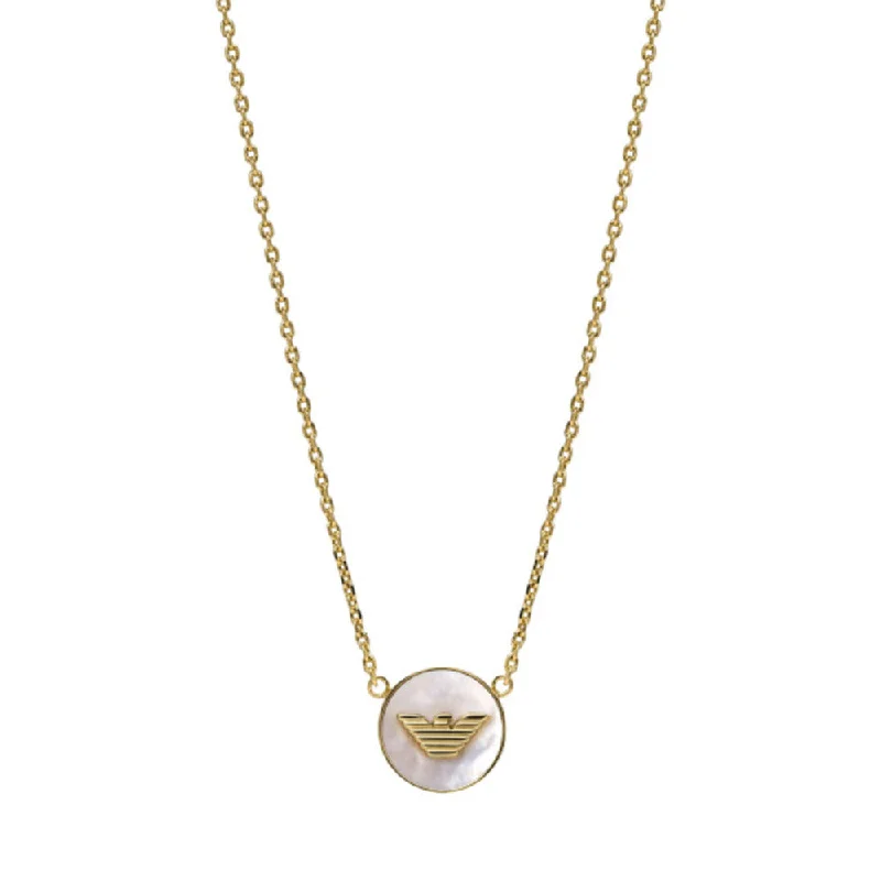 women's necklaces opal pendant -Women Eagle Logo Gold Necklace