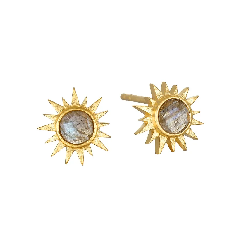 women's earrings with unique patterns -Light Seeker Labradorite Starburst Earrings