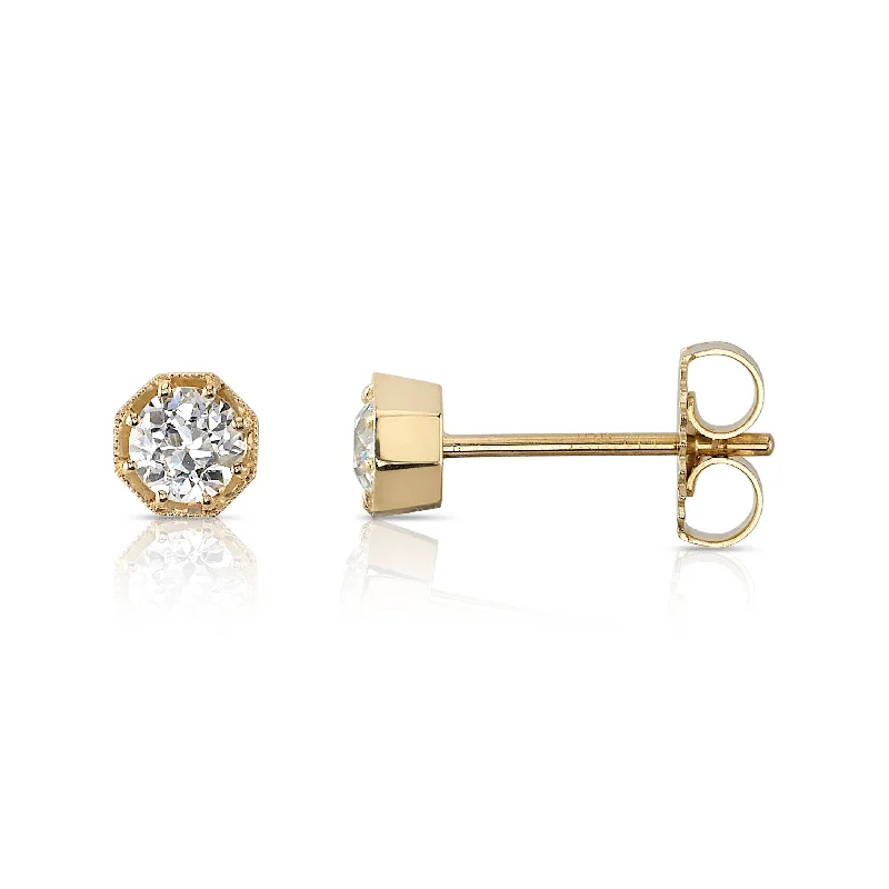 women's earrings antique design -GEMMA STUDS