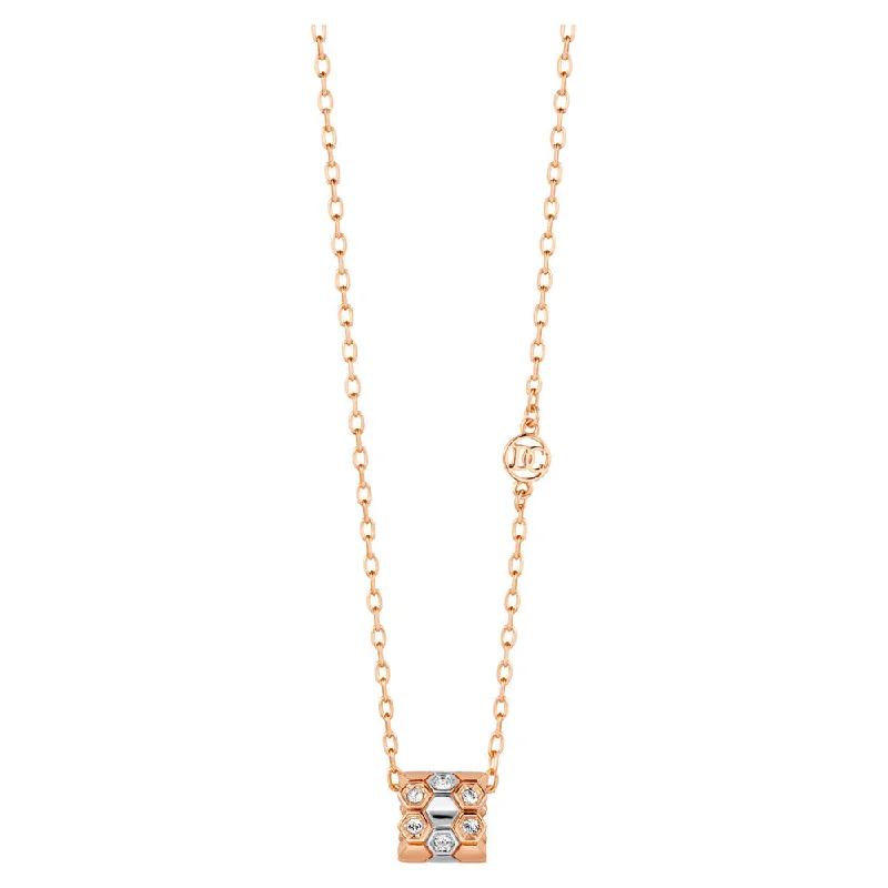 women's necklaces layering set -Women Favo Two Tone Necklace