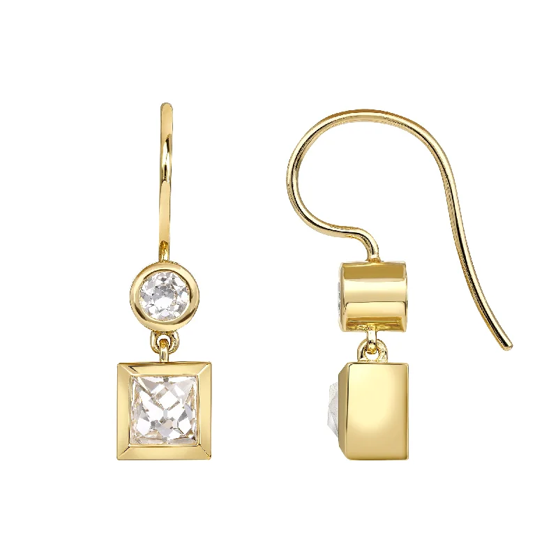 women's earrings anniversary gift -KARINA DOUBLE DROPS