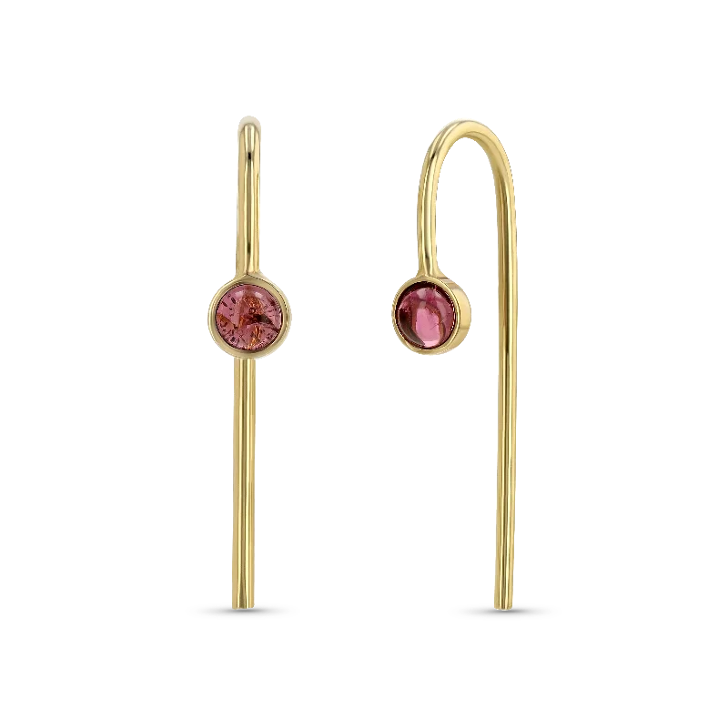 women's earrings royal beauty -Baby Cab Slides - Pink Tourmaline