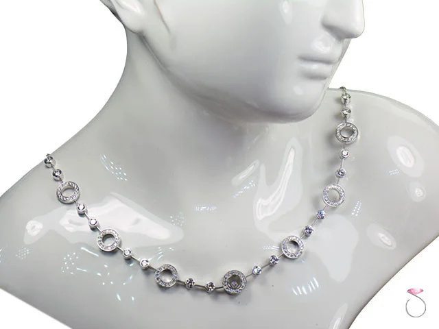 women's necklaces designer brand -Chopard Happy Diamonds White Gold Necklace