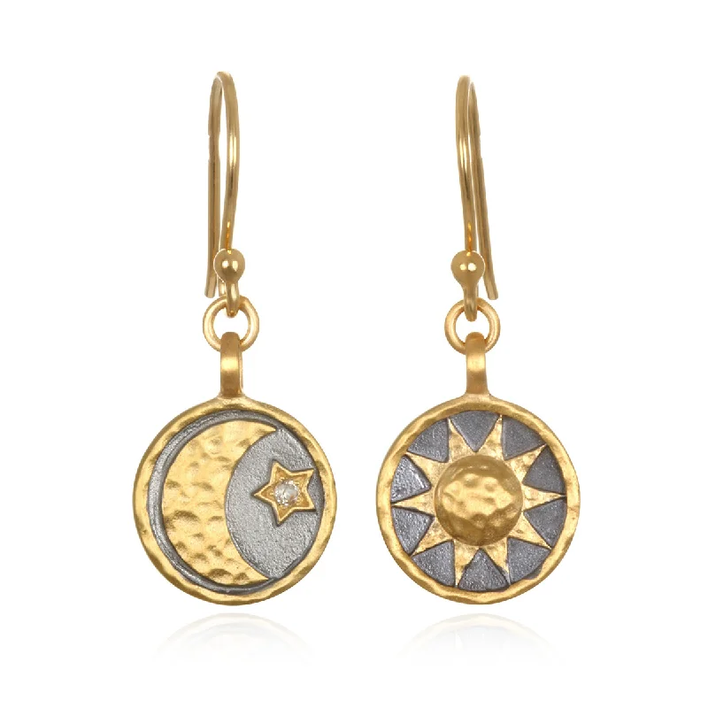 women's earrings with mixed metals -Ethereal Balance Earrings