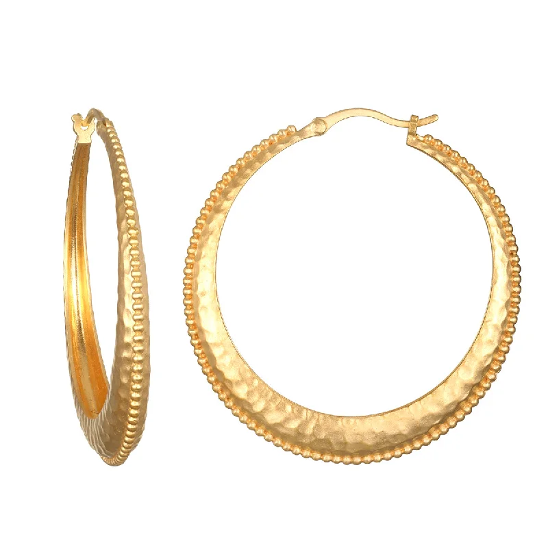 women's earrings waterproof jewelry -Timeless Beauty Dot Hoop Earrings