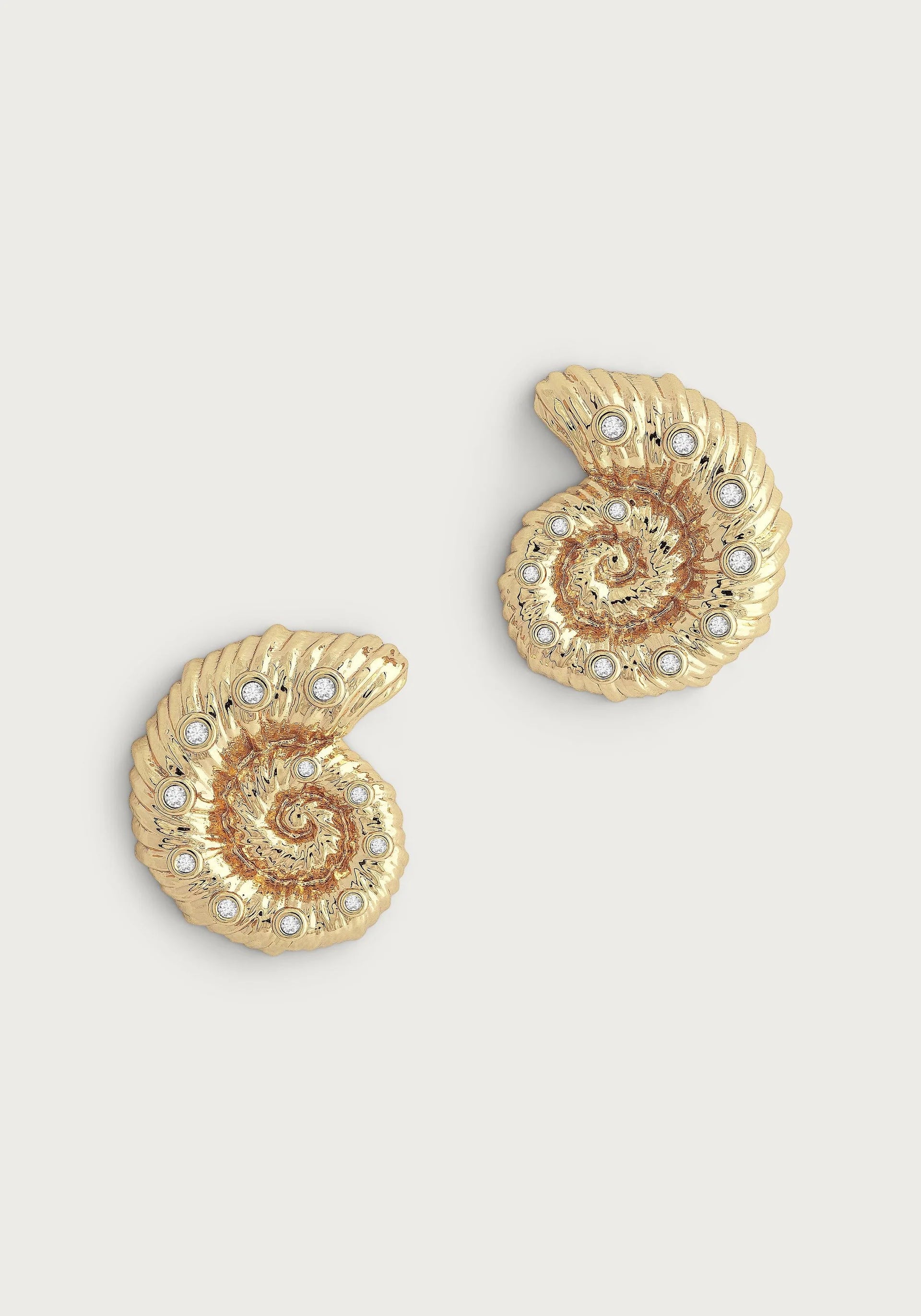 women's earrings minimalist style -Shell Stud Earrings