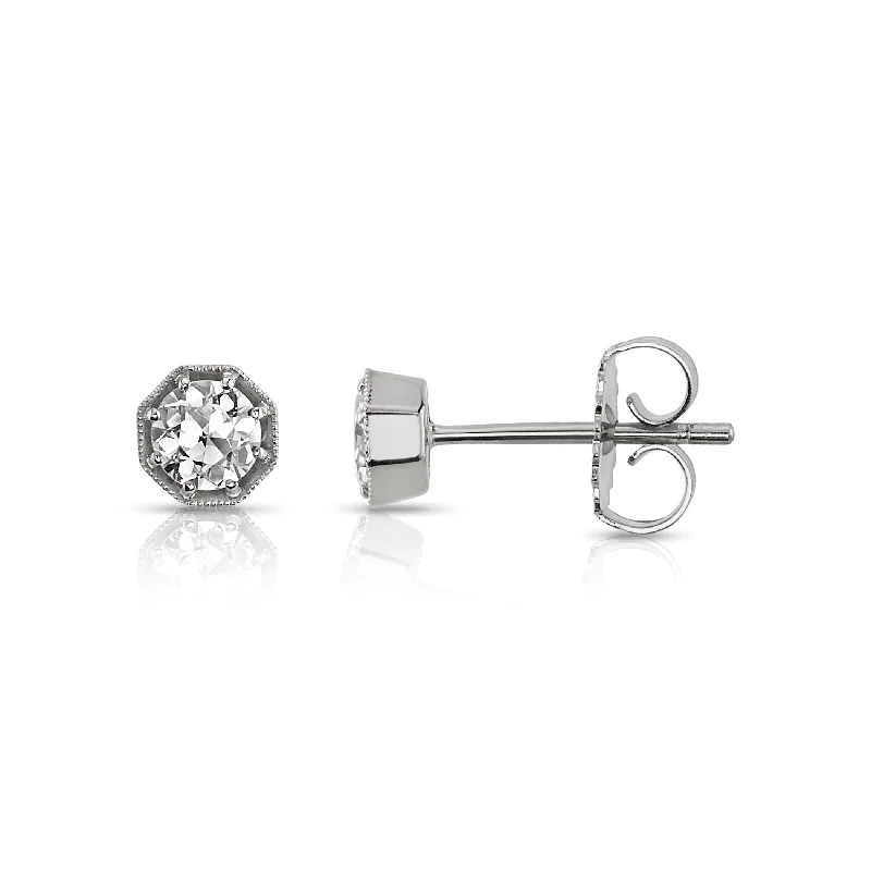 women's earrings gemstone earrings -GEMMA STUDS