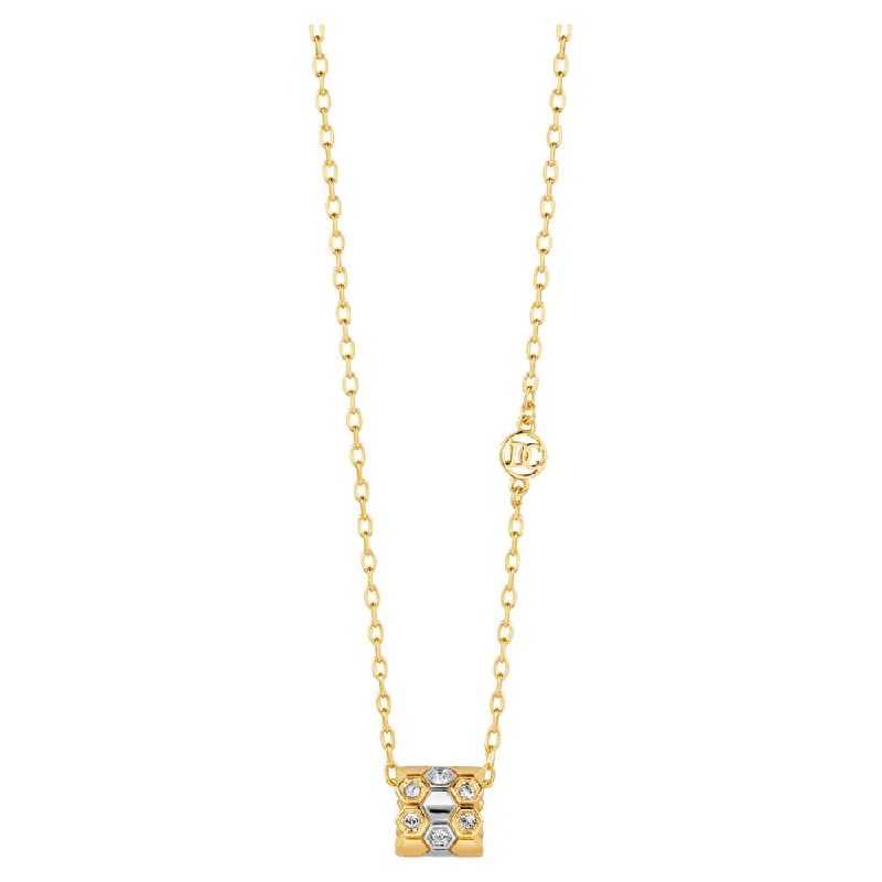 women's necklaces delicate chain -Women Favo Two Tone Necklace