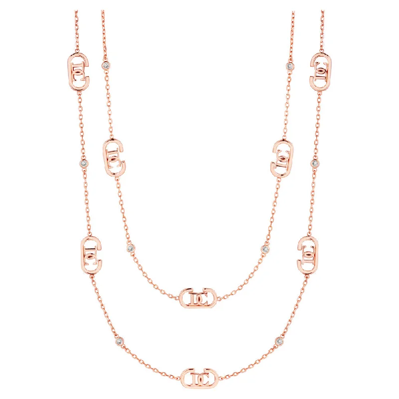 women's necklaces gold -Women Voga Rose Gold Necklace