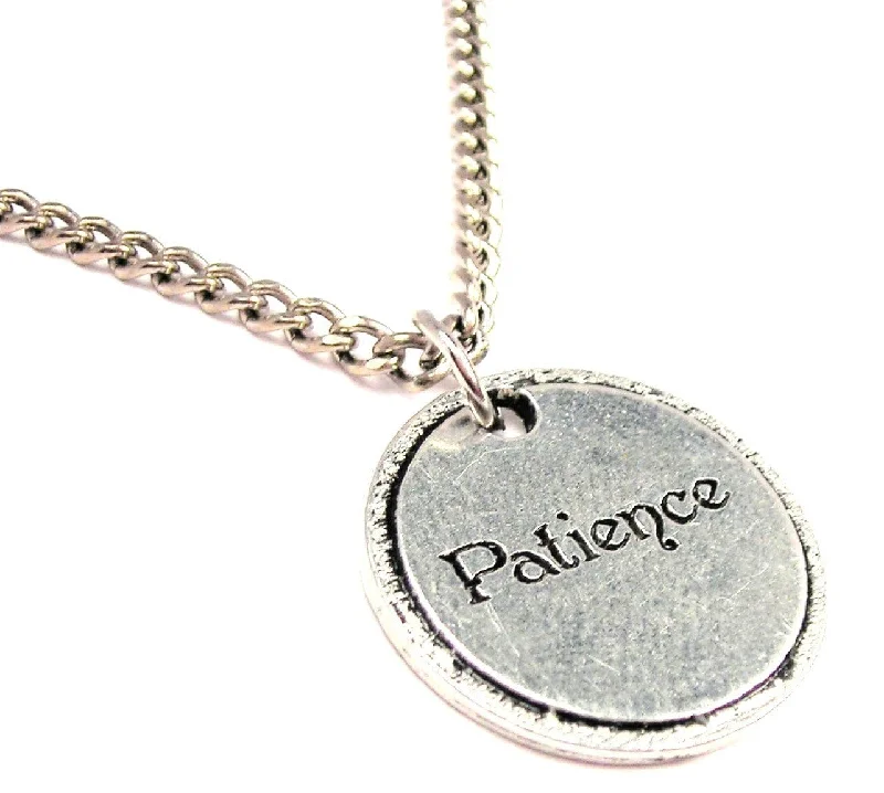 women's necklaces statement gemstone -Patience Single Charm Necklace