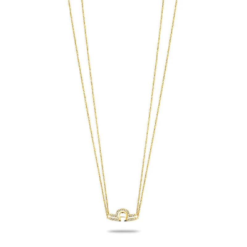 women's necklaces with birthstone -Women Novelty Gold Necklace