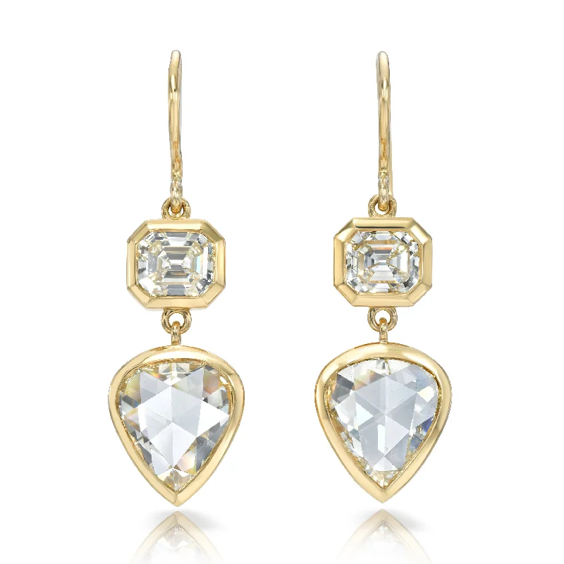 women's earrings drop earrings -PALOMA DOUBLE DROPS