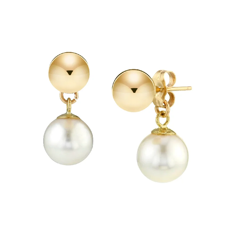 women's earrings waterproof jewelry -Ball Studs with Pearls