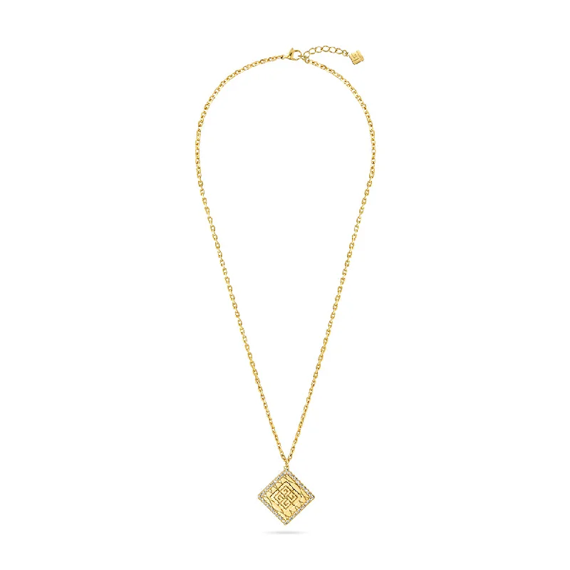 women's necklaces cubic zirconia -Eva Gold Plated Necklace