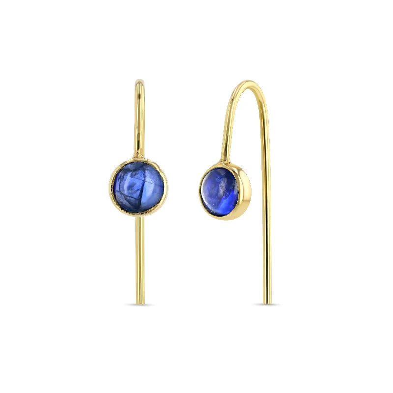 women's earrings elegant look -Cab Slides - Kyanite