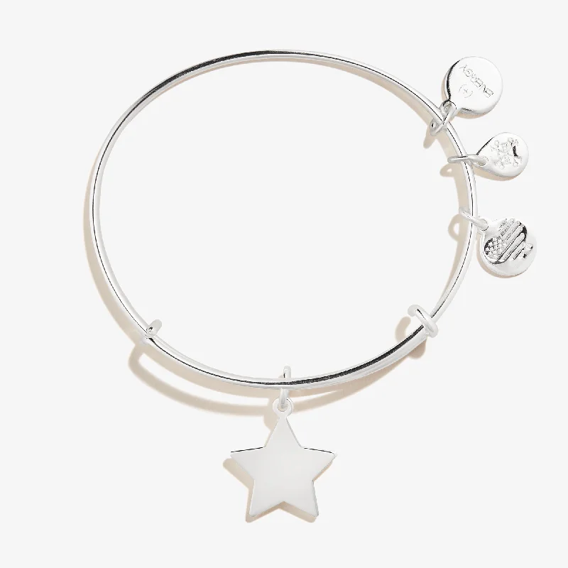 women's bracelets eco-friendly -Star Charm Bangle