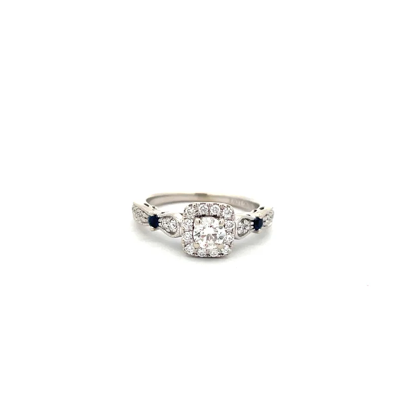 women's engagement rings budget-friendly -Estate Diamond Engagement Ring