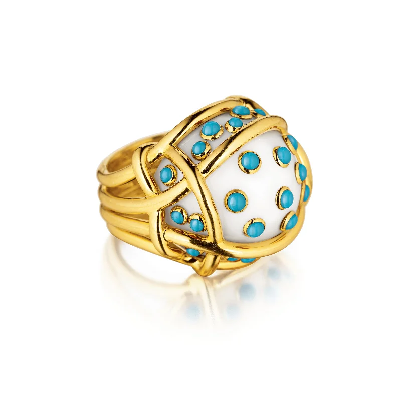 women's rings halo setting -Polka Dot Ring