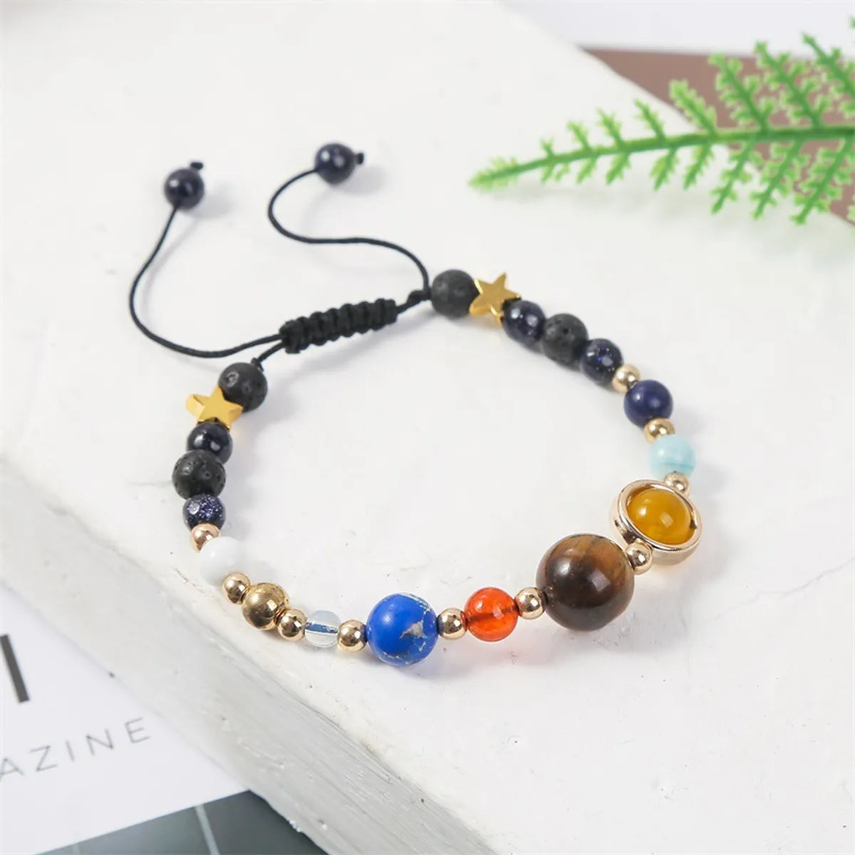 women's bracelets designer brand -Simple Style Round Natural Stone Wholesale Bracelets