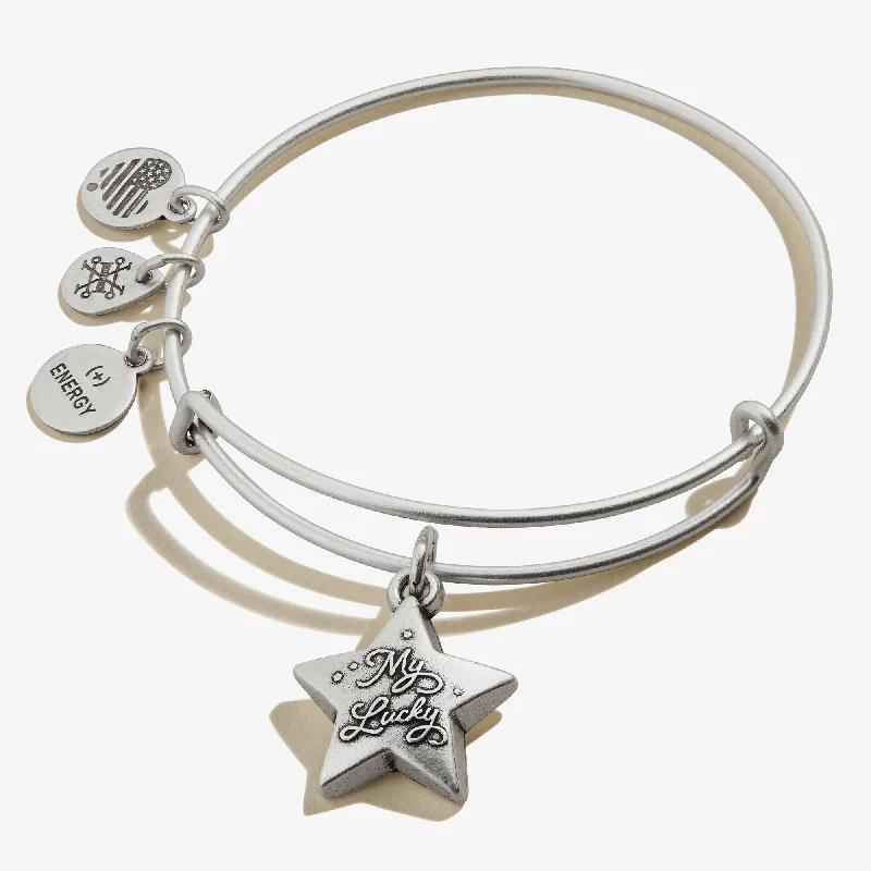 women's bracelets engagement gift -My Lucky Star Charm Bangle