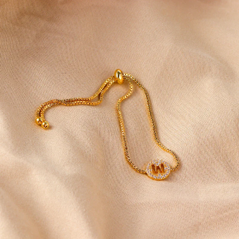 Gold Letter M Bracelet