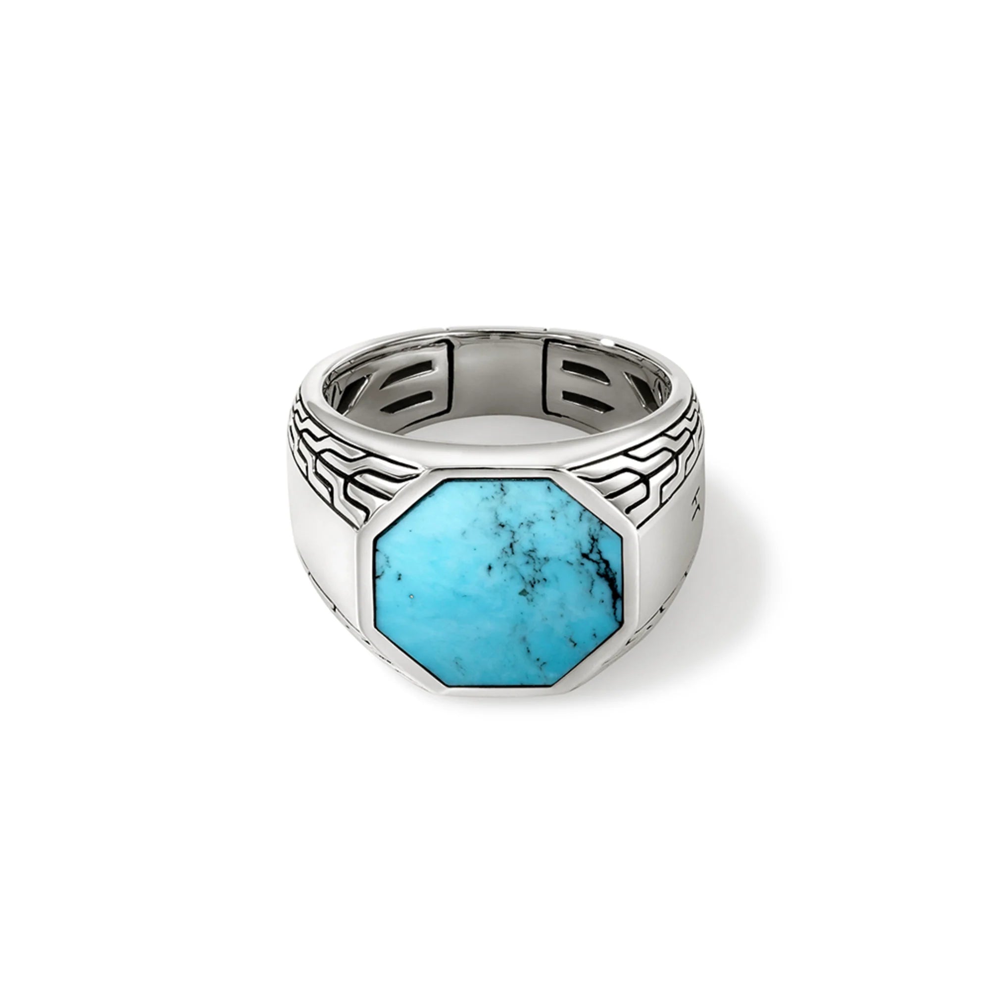 women's rings ruby -Turquoise Signet Ring