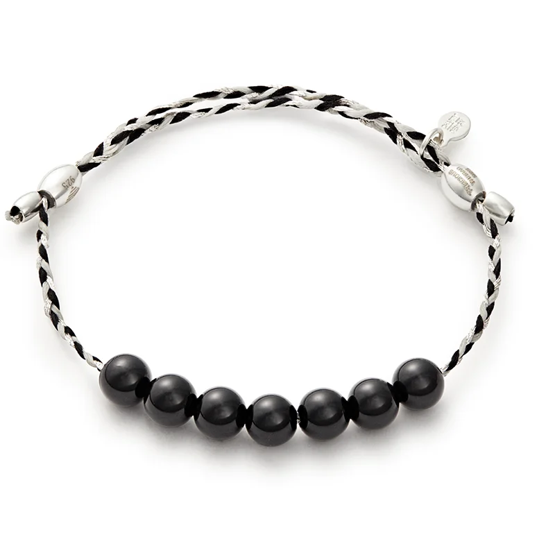 women's bracelets luxury collection -Onyx Precious Threads Bracelet