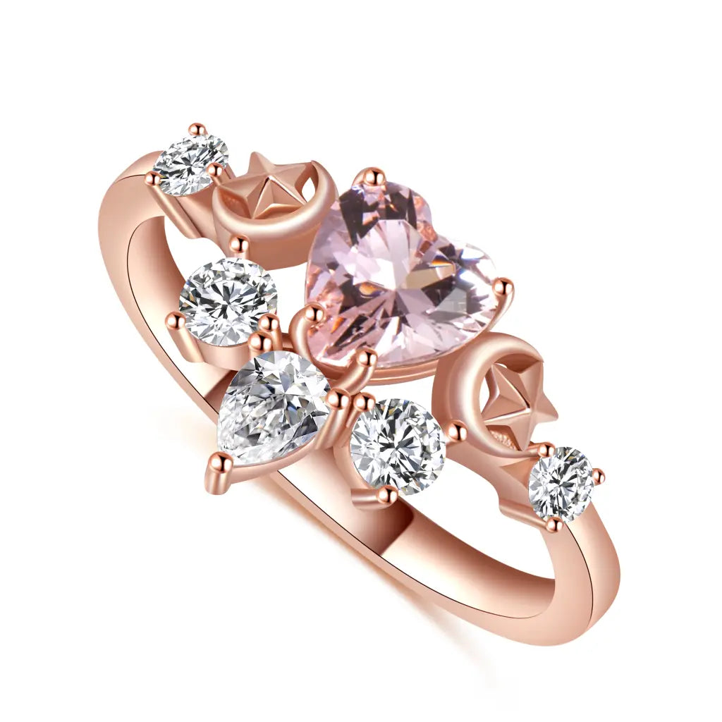 women's rings cushion cut -Tiffany Ring - Rose gold