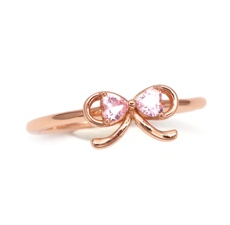 women's rings butterfly motif -Madoka Ribbon Ring