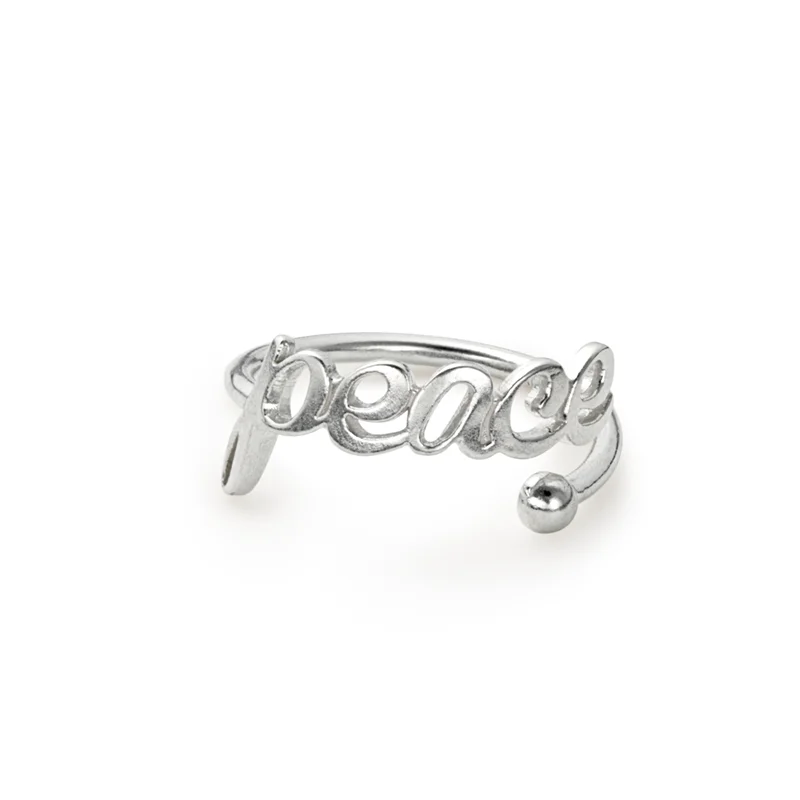 women's rings with channel setting -'Peace' Ring Wrap