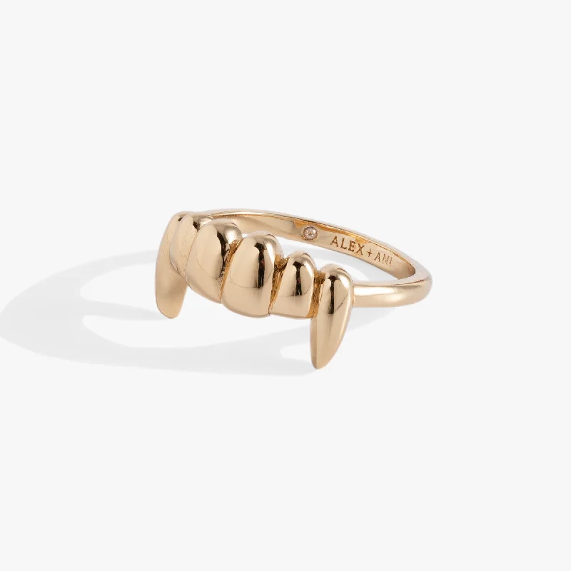 women's rings ethically sourced -Vampire Teeth Ring