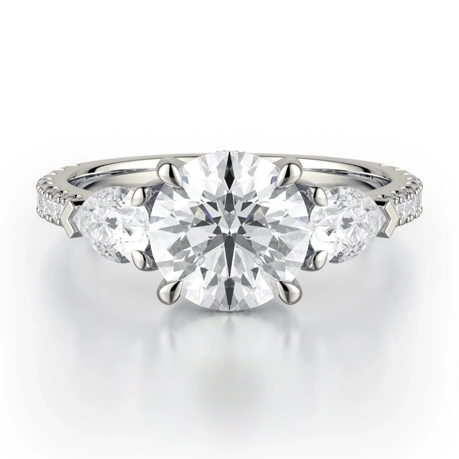 women's engagement rings fine jewelry -1.14ctw 3-Stone Diamond Engagement Ring