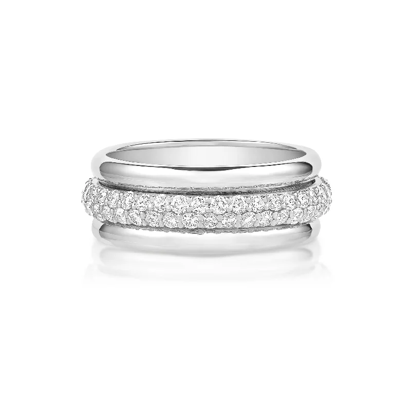 women's rings oval cut -Orbit Ring