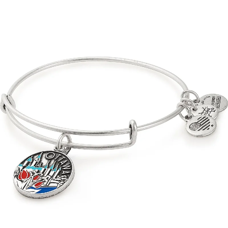 women's bracelets unique design -Ottawa Charm Bangle