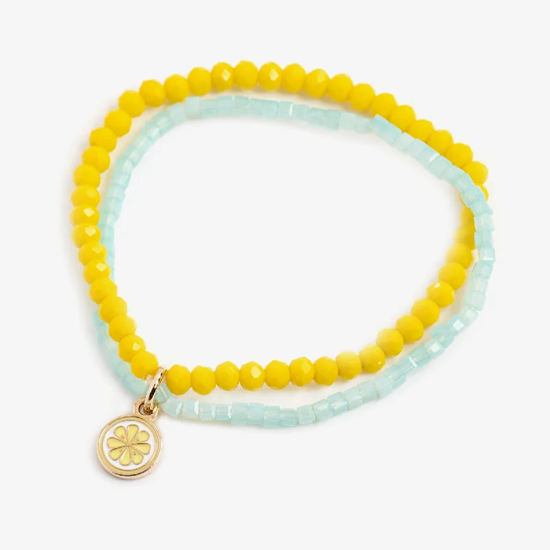 women's bracelets sapphire crystal -Lemon Stretch Bracelet