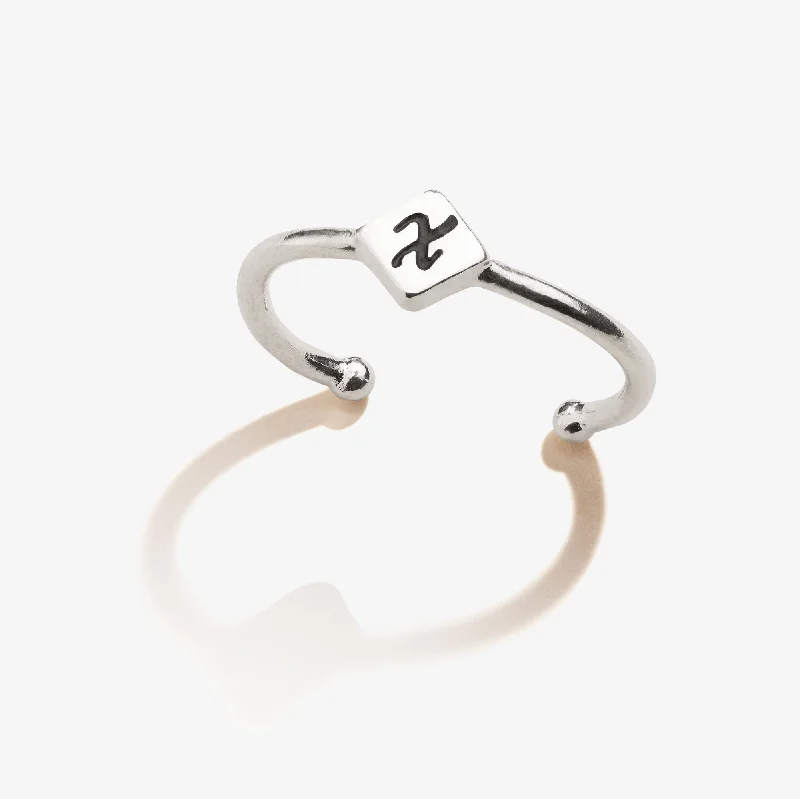 women's rings petite design -Initial X Ring