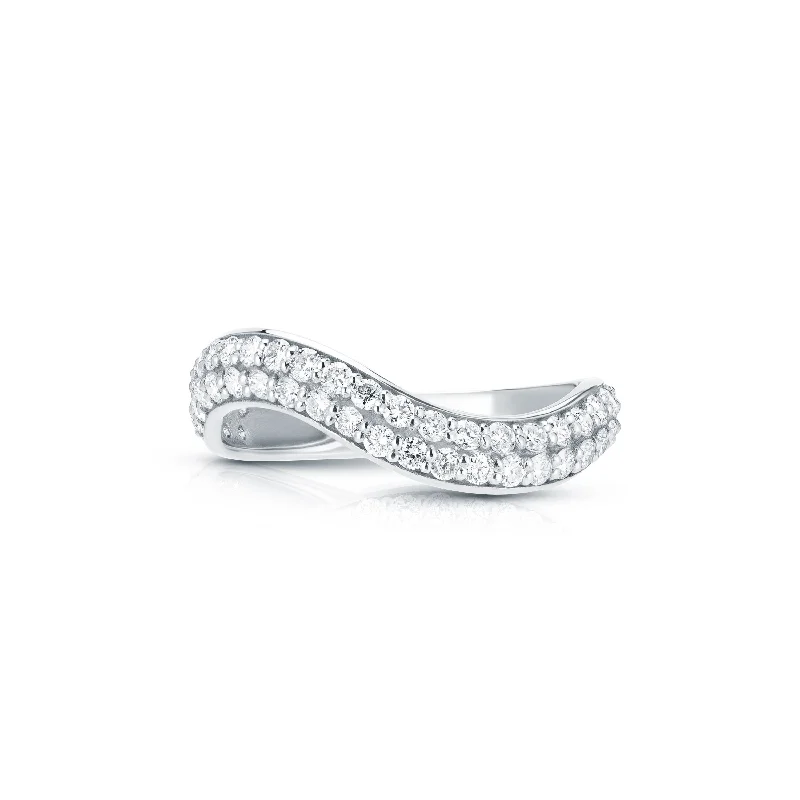 women's rings diamond -Mini Wave Ring