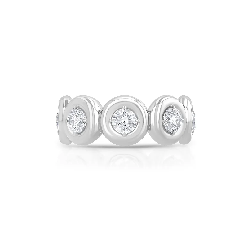 women's rings vintage style -Orb Eternity Band