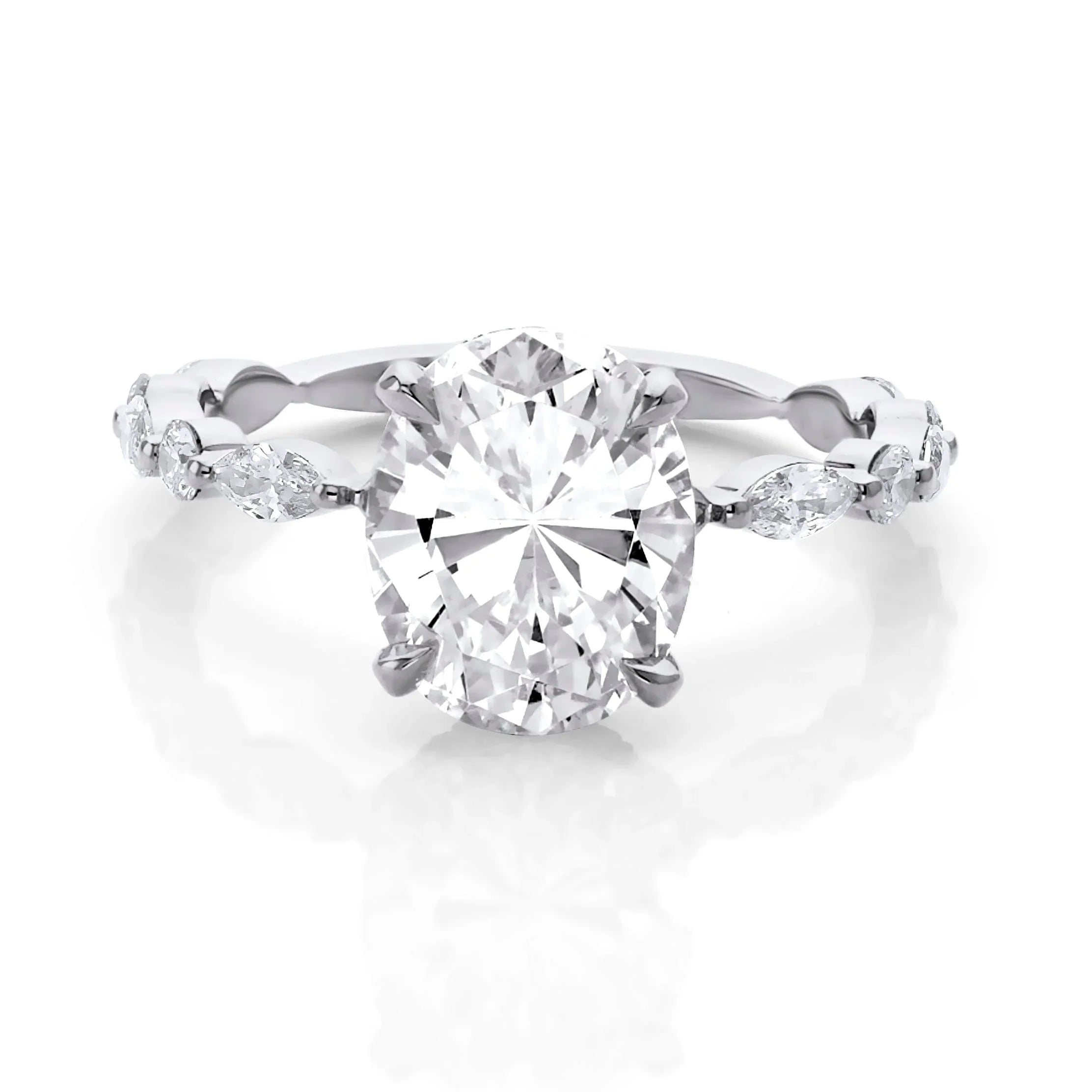 women's engagement rings baroque style -0.65ctw Diamond Engagement Ring