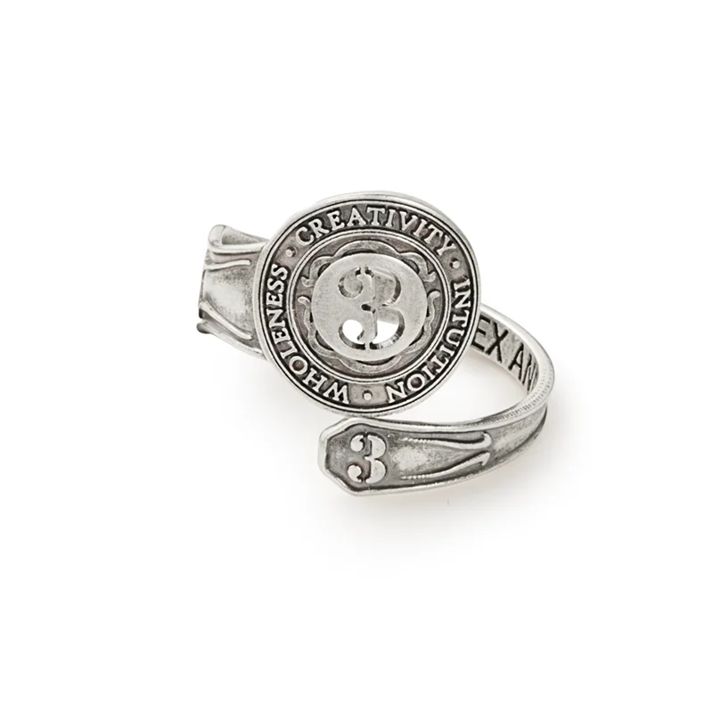 women's rings pave setting -Number 3 Spoon Ring