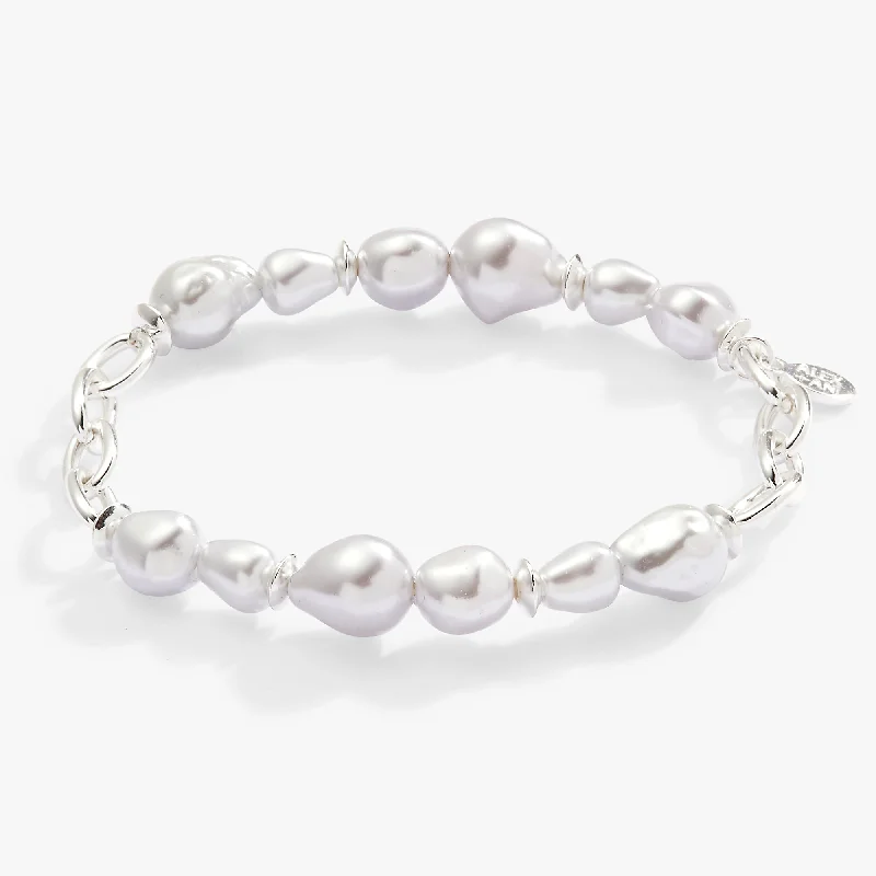 women's bracelets high-end fashion -Organic Pearl Bracelet