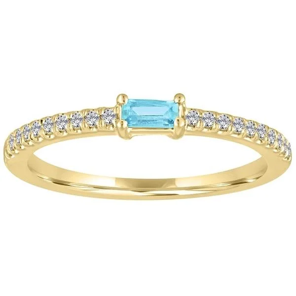 women's engagement rings luxury celebrity style -MY STORY Aquamarine & Diamond Ring